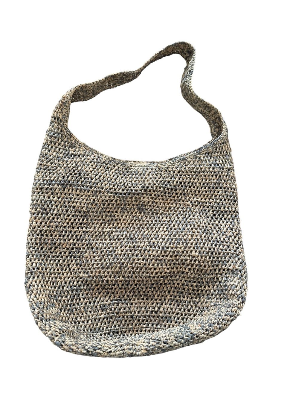 Mar Y Sol HandWoven Neutral-Tone Straw Shoulder Bag